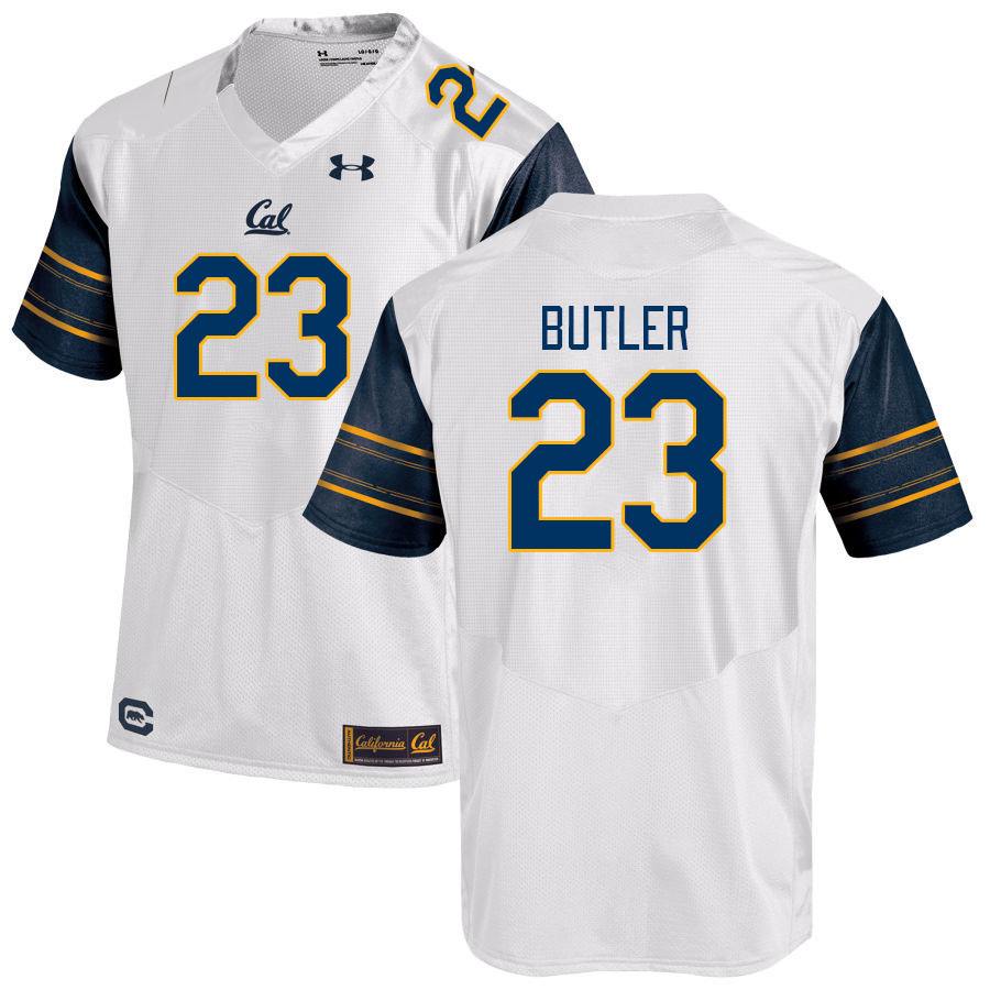 Men #23 Dejuan Butler California Golden Bears College Football Jerseys Stitched Sale-White - Click Image to Close